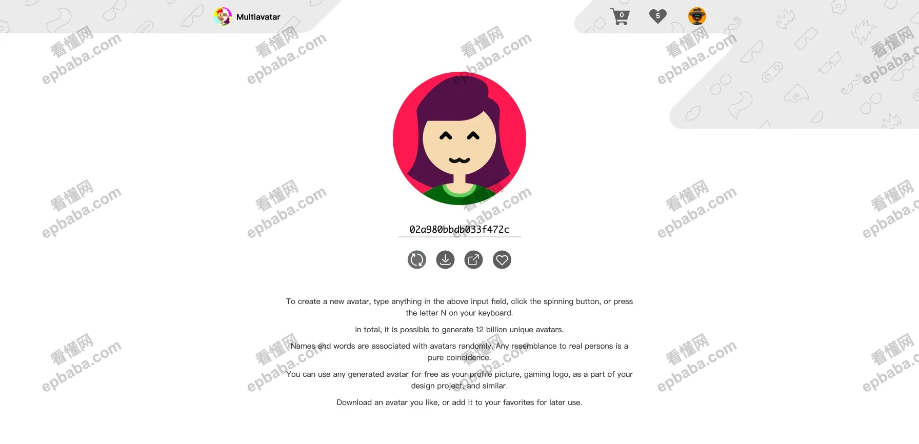 Multiavatar：扁平默认头像随机生成器