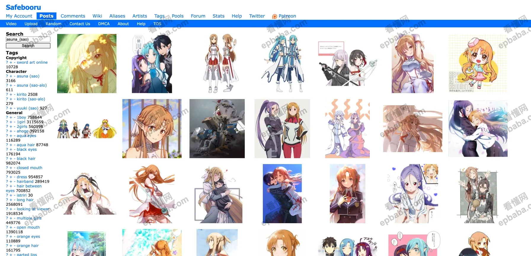 safebooru：搜索二次元动漫角色CG、立绘、同人插画的免费神器！