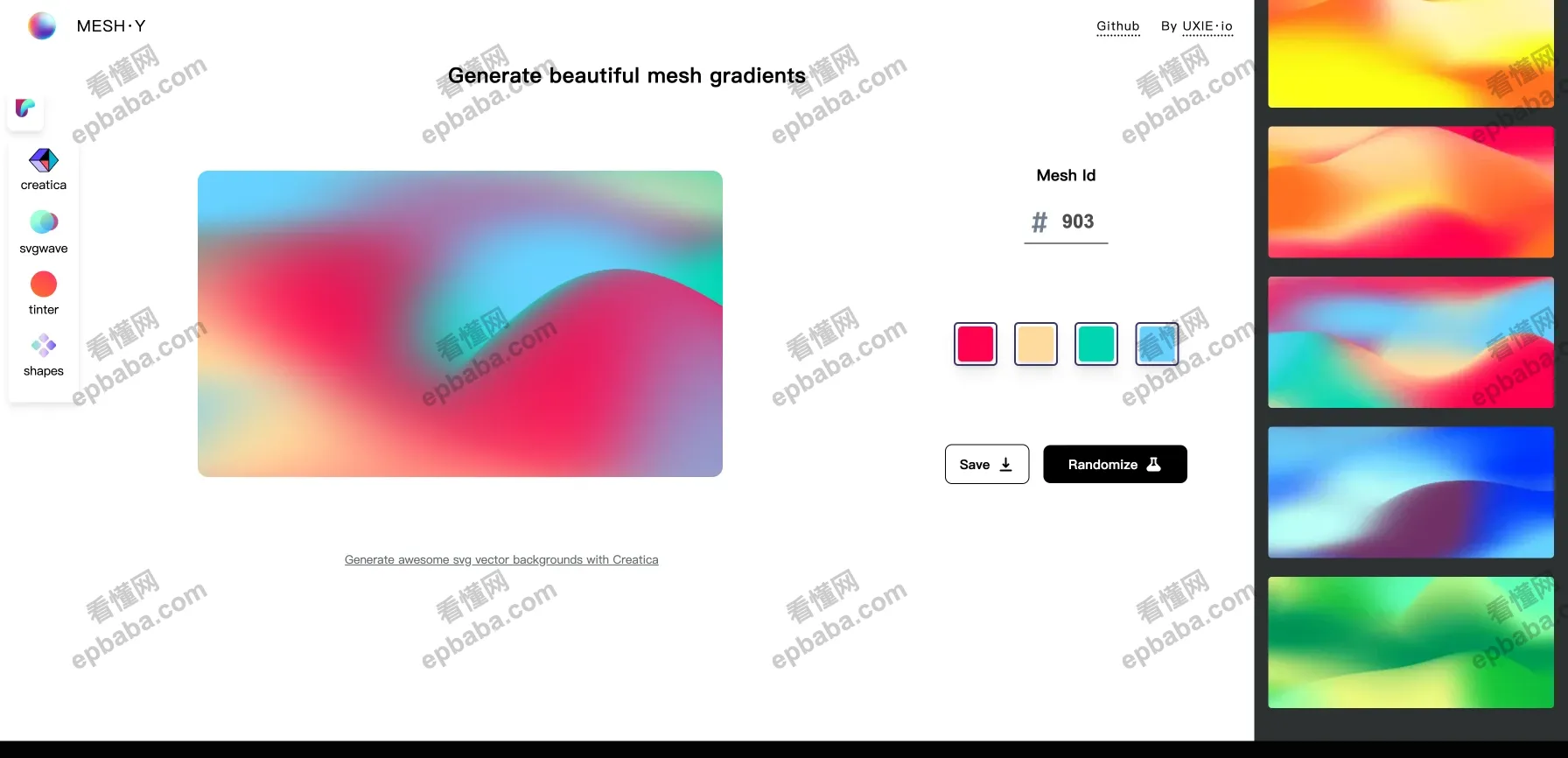 meshgradient：一键生成流体渐变背景的神器！