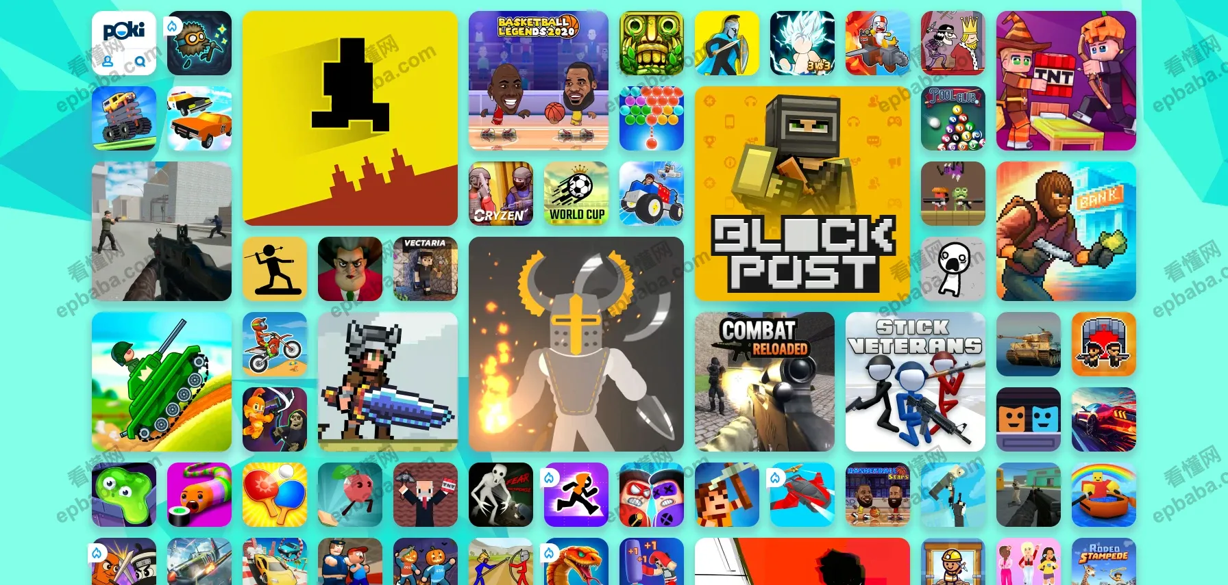 Poki 宝玩：无需实名、即可免费开玩1000+小游戏的在线平台！