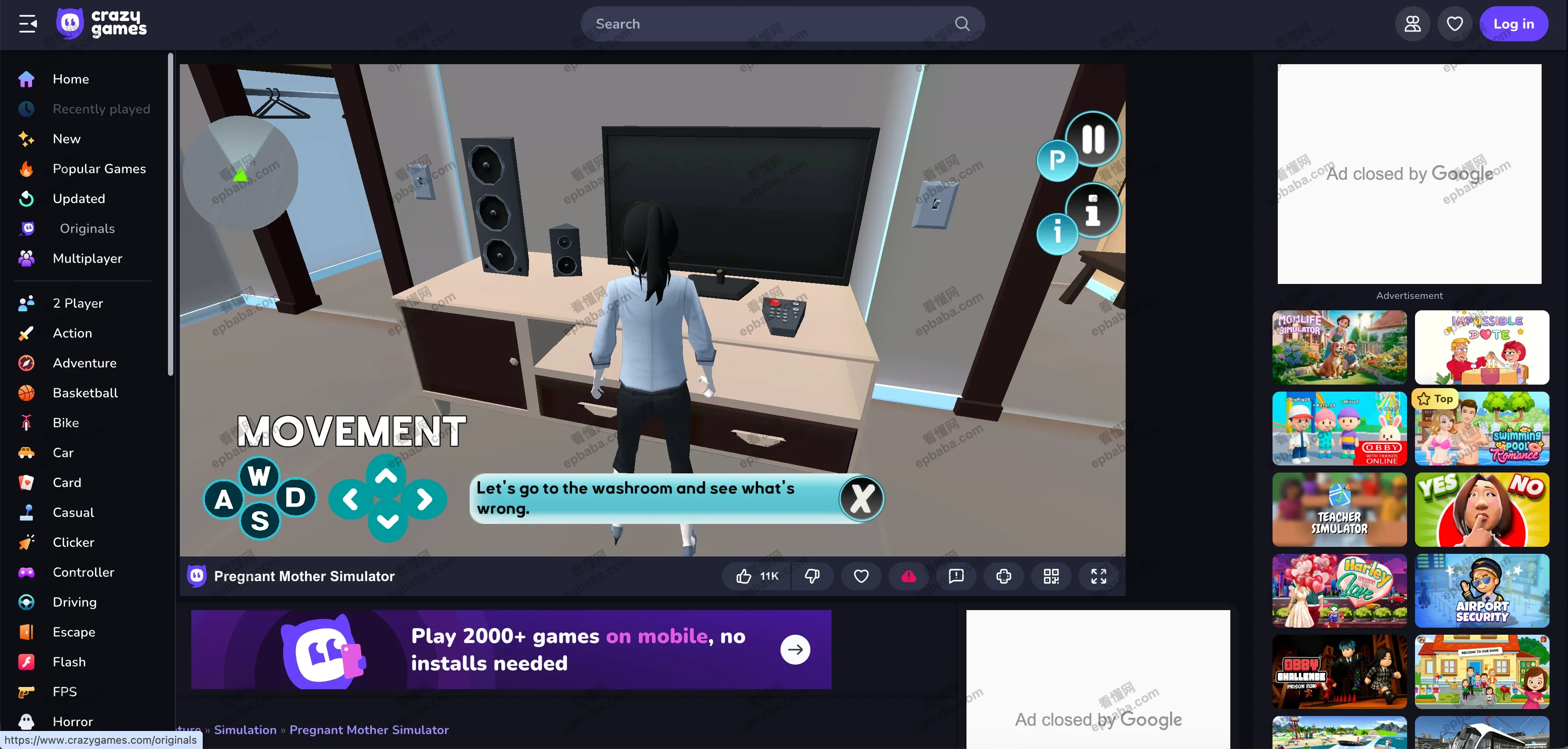 CrazyGames：上千款免费在线小游戏点击即玩，无需下载，种类齐全！