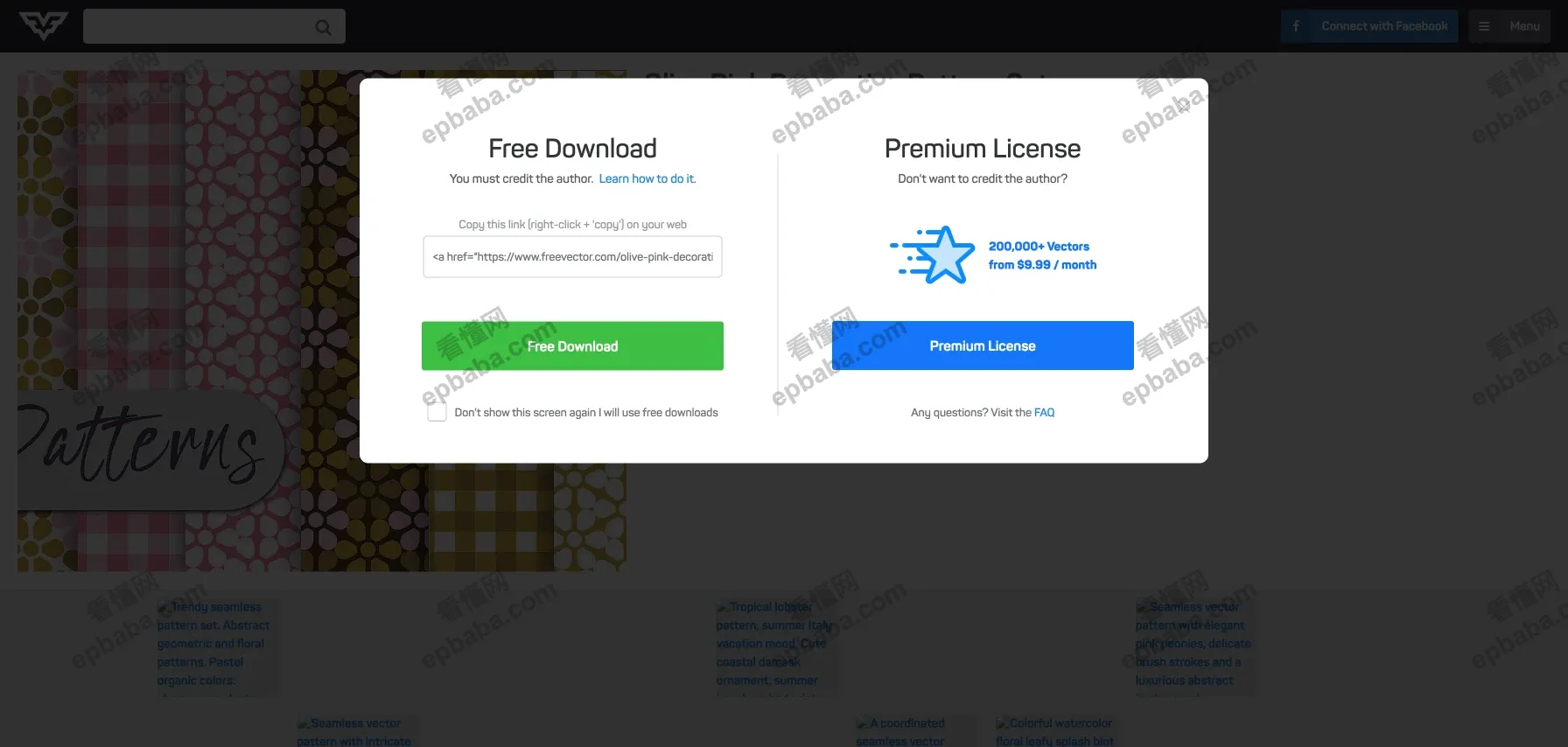Free Vector：提供免费矢量图形、插画、平铺素材的网站！