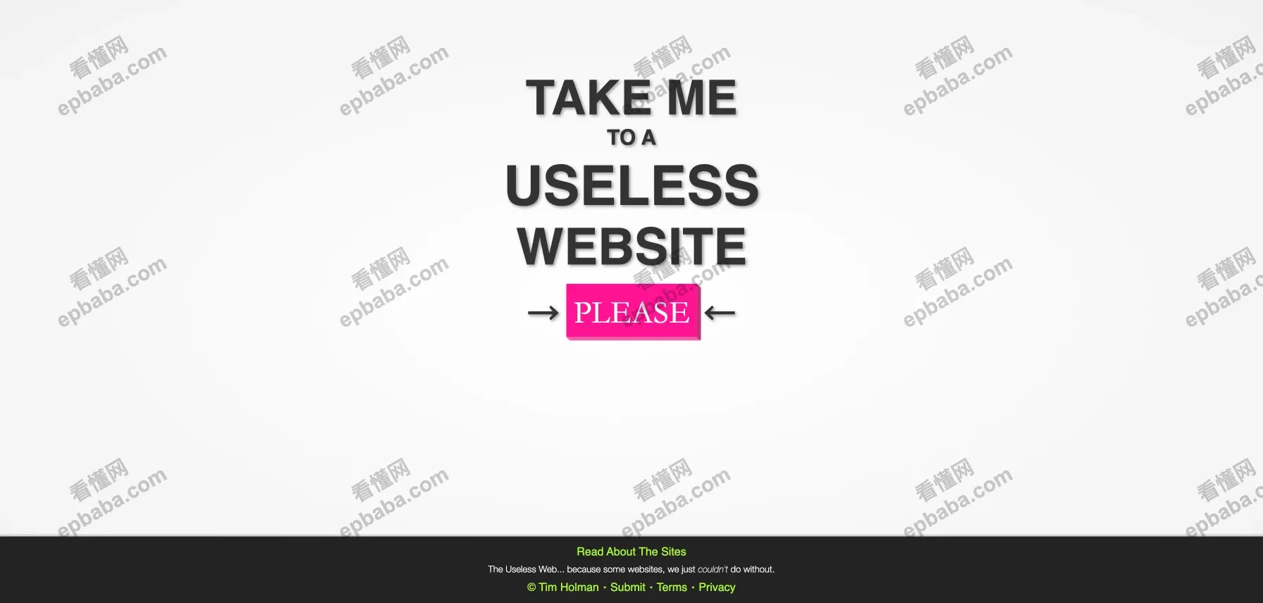 The Useless WebHerman Miller：随机"无用"网站！把你带到另一个有趣站点的网站~