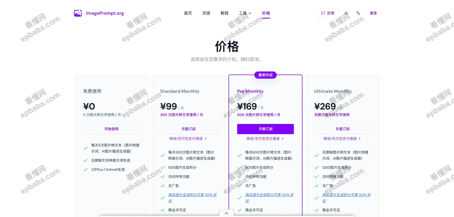 ImagePrompt：反向"翻译"图片并生成 AI 提示词的网站，支持中文！