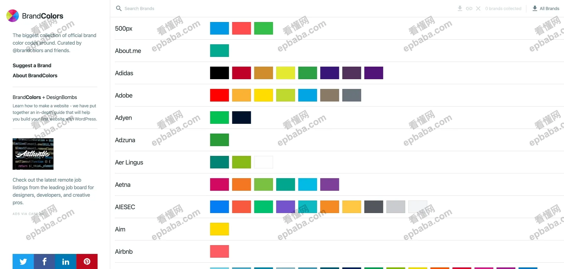 BrandColors:收录600+品牌配色方案,可一键复制,配色小帮手!