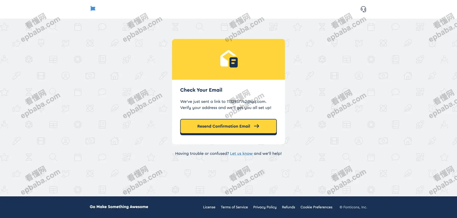 Font Awesome：专门提供海量icon下载的网站，可自由搜索灵感~